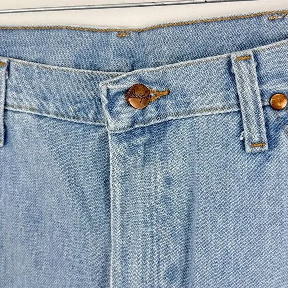 936GBH Wrangler Men's Cowboy Cut Slim fit Jean - Bleach 36X34 NWT - Picture 15 of 16